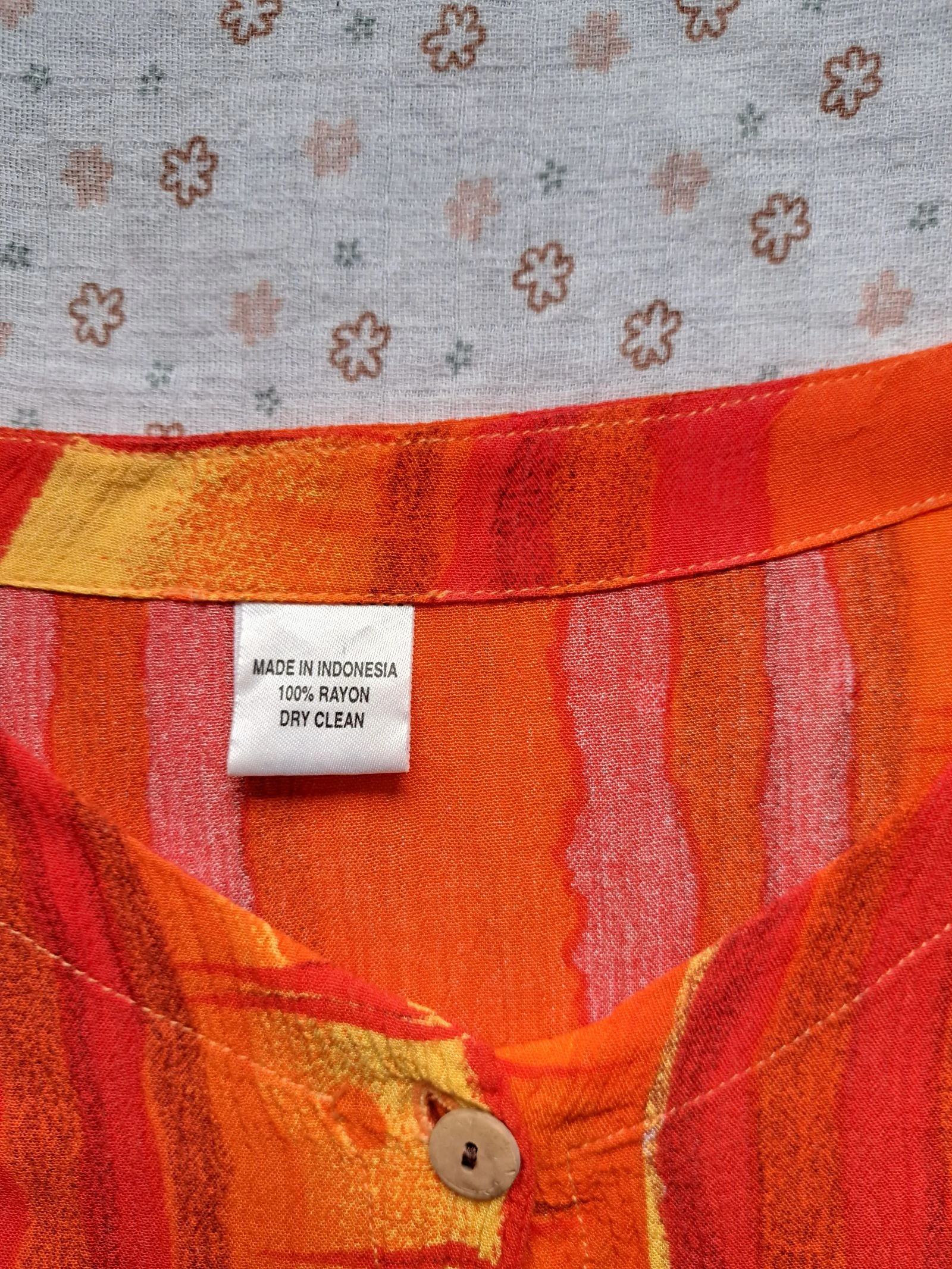 Y2K orange striped shirt - Size M/L/XL - Very good condition – photo 5